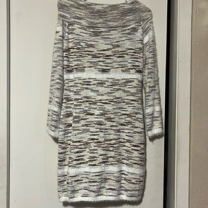 Off shoulder sweater dress